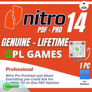 JaxKing Nitro PDF 14 Pro Genuine PDF Editing Software (Lifetime / 1 PC) (Instant Delivery)